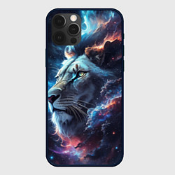 Чехол для iPhone 12 Pro Galactic lion, цвет: 3D-черный