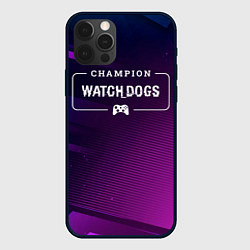 Чехол iPhone 12 Pro Watch Dogs gaming champion: рамка с лого и джойсти