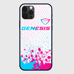 Чехол iPhone 12 Pro Genesis neon gradient style: символ сверху