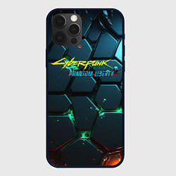 Чехол iPhone 12 Pro Cyberpunk 2077 phantom liberty logo