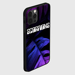 Чехол для iPhone 12 Pro Scorpions neon monstera, цвет: 3D-черный — фото 2