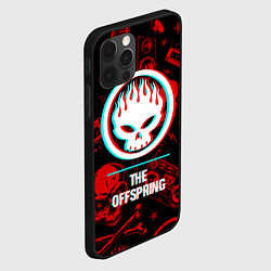 Чехол для iPhone 12 Pro The Offspring rock glitch, цвет: 3D-черный — фото 2