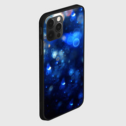 Чехол для iPhone 12 Pro Неоновые водные блики, цвет: 3D-черный — фото 2