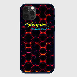 Чехол для iPhone 12 Pro Cyberpunk 2077 phantom liberty dark abstract, цвет: 3D-черный