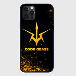 Чехол iPhone 12 Pro Code Geass - gold gradient