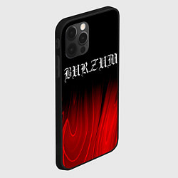 Чехол для iPhone 12 Pro Burzum red plasma, цвет: 3D-черный — фото 2