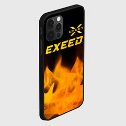 Чехол для iPhone 12 Pro Exeed - gold gradient: символ сверху, цвет: 3D-черный — фото 2