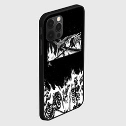 Чехол для iPhone 12 Pro Блич - Скелеты в огне, цвет: 3D-черный — фото 2