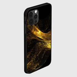 Чехол для iPhone 12 Pro Золотая пыльца, цвет: 3D-черный — фото 2