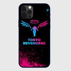 Чехол для iPhone 12 Pro Tokyo Revengers - neon gradient, цвет: 3D-черный