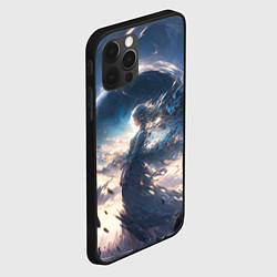 Чехол для iPhone 12 Pro Небесная девушка от нейросети, цвет: 3D-черный — фото 2