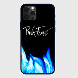 Чехол для iPhone 12 Pro Pink Floyd blue fire, цвет: 3D-черный