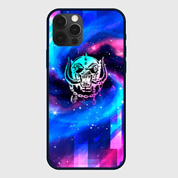 Чехол для iPhone 12 Pro Motorhead неоновый космос, цвет: 3D-черный