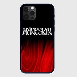 Чехол для iPhone 12 Pro Maneskin red plasma, цвет: 3D-черный