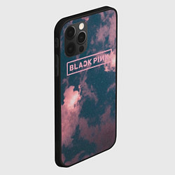 Чехол для iPhone 12 Pro Blackpink - pink clouds, цвет: 3D-черный — фото 2