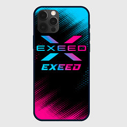 Чехол для iPhone 12 Pro Exeed - neon gradient, цвет: 3D-черный