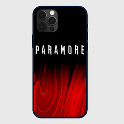 Чехол для iPhone 12 Pro Paramore red plasma, цвет: 3D-черный