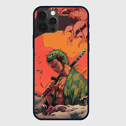 Чехол iPhone 12 Pro Зоро на закате - One Piece