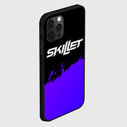 Чехол для iPhone 12 Pro Skillet purple grunge, цвет: 3D-черный — фото 2