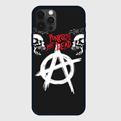 Чехол iPhone 12 Pro Punks not dead - анархия