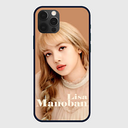 Чехол для iPhone 12 Pro Blackpink Lisa blonde, цвет: 3D-черный