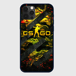 Чехол iPhone 12 Pro CSGO fire and green