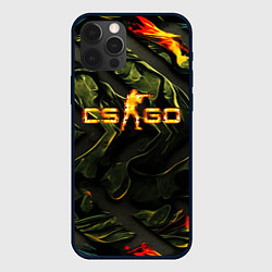 Чехол iPhone 12 Pro CS GO green texture