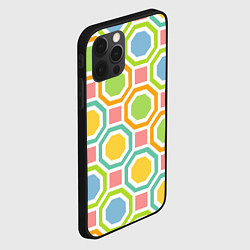 Чехол для iPhone 12 Pro Color geometria, цвет: 3D-черный — фото 2