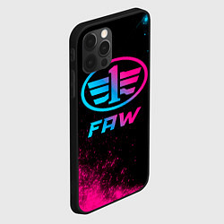 Чехол для iPhone 12 Pro FAW - neon gradient, цвет: 3D-черный — фото 2