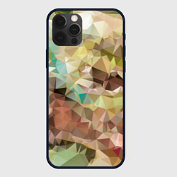 Чехол для iPhone 12 Pro Abstraction mosaic, цвет: 3D-черный