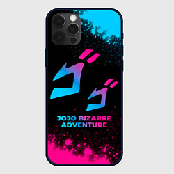 Чехол для iPhone 12 Pro JoJo Bizarre Adventure - neon gradient, цвет: 3D-черный
