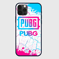 Чехол iPhone 12 Pro PUBG neon gradient style