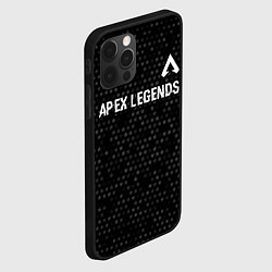 Чехол для iPhone 12 Pro Apex Legends glitch на темном фоне: символ сверху, цвет: 3D-черный — фото 2
