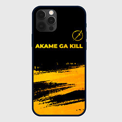 Чехол iPhone 12 Pro Akame ga Kill - gold gradient: символ сверху