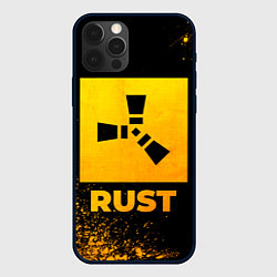 Чехол iPhone 12 Pro Rust - gold gradient