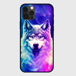 Чехол для iPhone 12 Pro Волк космический, цвет: 3D-черный