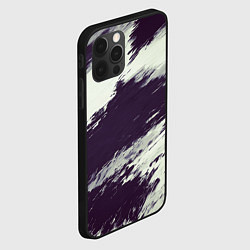 Чехол для iPhone 12 Pro Размазанные мазки, цвет: 3D-черный — фото 2