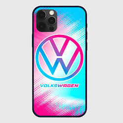 Чехол iPhone 12 Pro Volkswagen neon gradient style