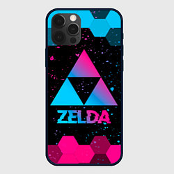 Чехол iPhone 12 Pro Zelda - neon gradient