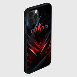 Чехол для iPhone 12 Pro CS GO dark red black, цвет: 3D-черный — фото 2