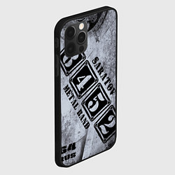 Чехол для iPhone 12 Pro 8452 metal band Саратов, цвет: 3D-черный — фото 2
