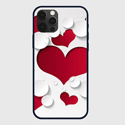 Чехол для iPhone 12 Pro С любовью для вас, цвет: 3D-черный