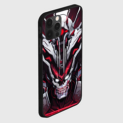 Чехол для iPhone 12 Pro Красный кибер демон, цвет: 3D-черный — фото 2