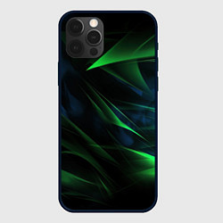 Чехол для iPhone 12 Pro Dark green background, цвет: 3D-черный