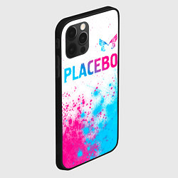 Чехол для iPhone 12 Pro Placebo neon gradient style: символ сверху, цвет: 3D-черный — фото 2