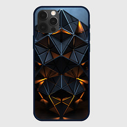Чехол для iPhone 12 Pro Объемные кубы, цвет: 3D-черный