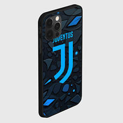 Чехол для iPhone 12 Pro Juventus blue logo, цвет: 3D-черный — фото 2