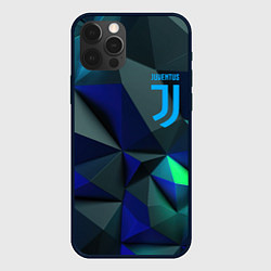 Чехол iPhone 12 Pro Juventus blue abstract logo