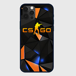 Чехол для iPhone 12 Pro CSGO orange style, цвет: 3D-черный