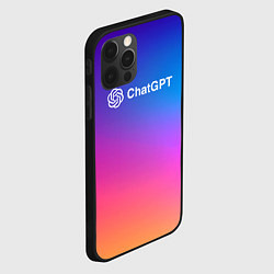 Чехол для iPhone 12 Pro ChatGPT, цвет: 3D-черный — фото 2